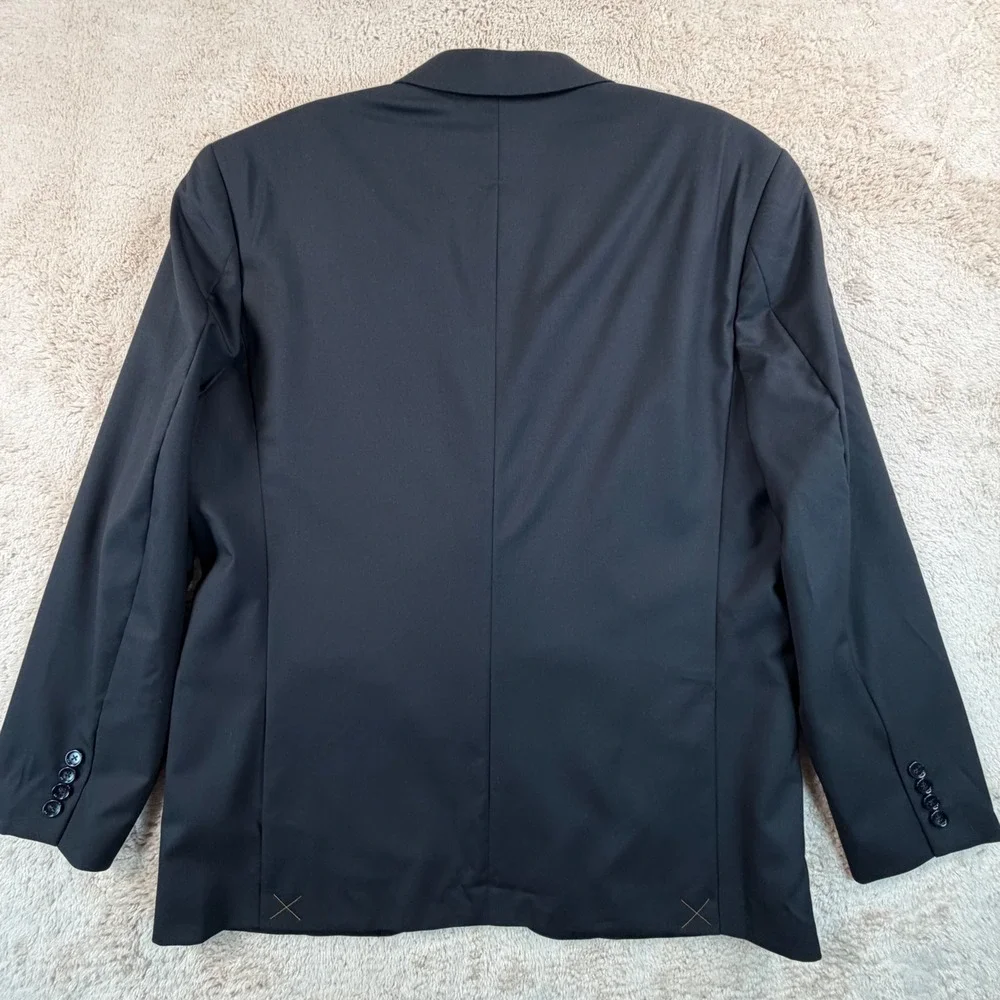 J.Crew Mens Size 44R Crosby Suit Jacket Black Loro Piana Italian Wool BM161 NWT
